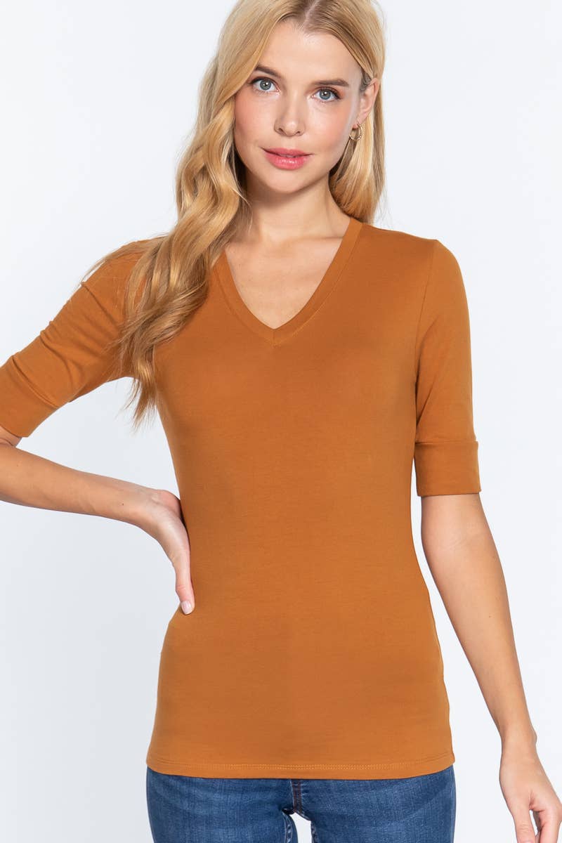 Trish V Neck Tee