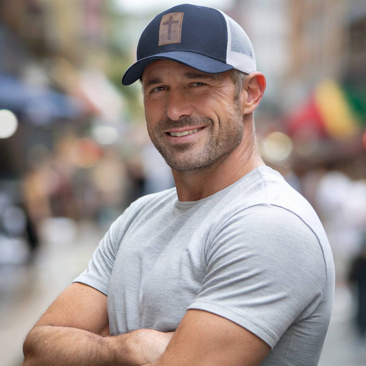 Mens Leather Cap