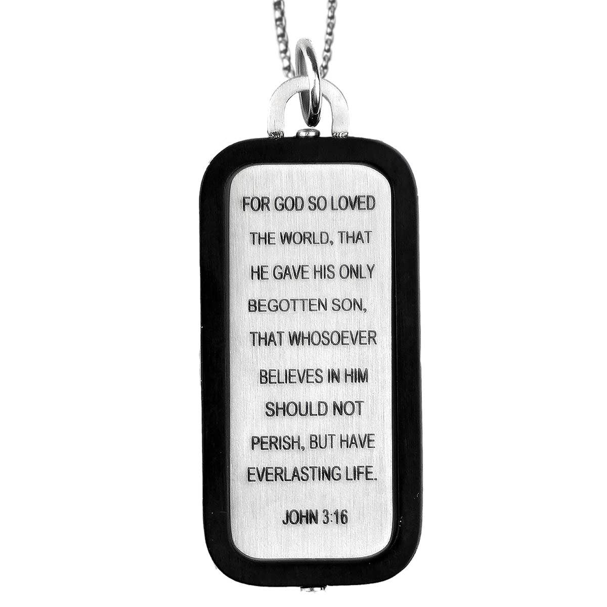 John 3:16 Cross Necklace