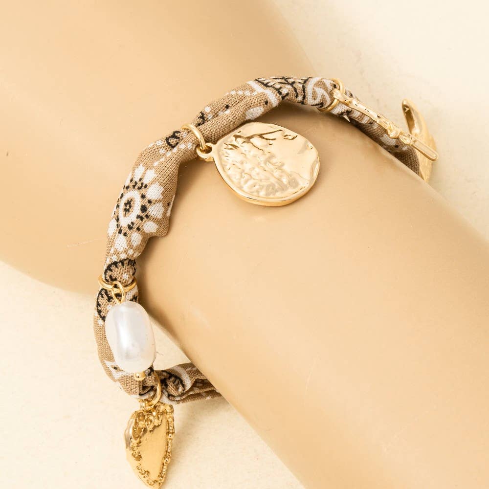 Ruby Bandana Charm Bracelet