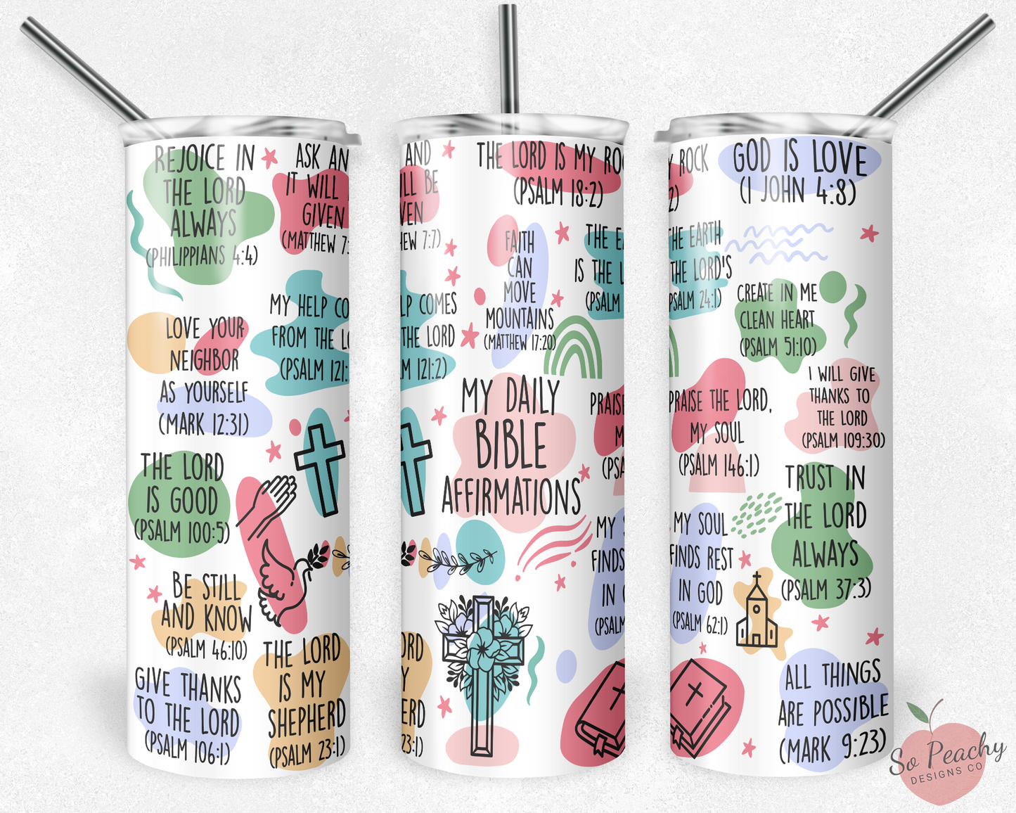 My Daily Bible Affirmations Tumbler