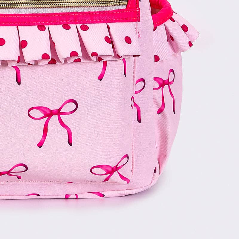 Ruffle Bow Mini Backpack