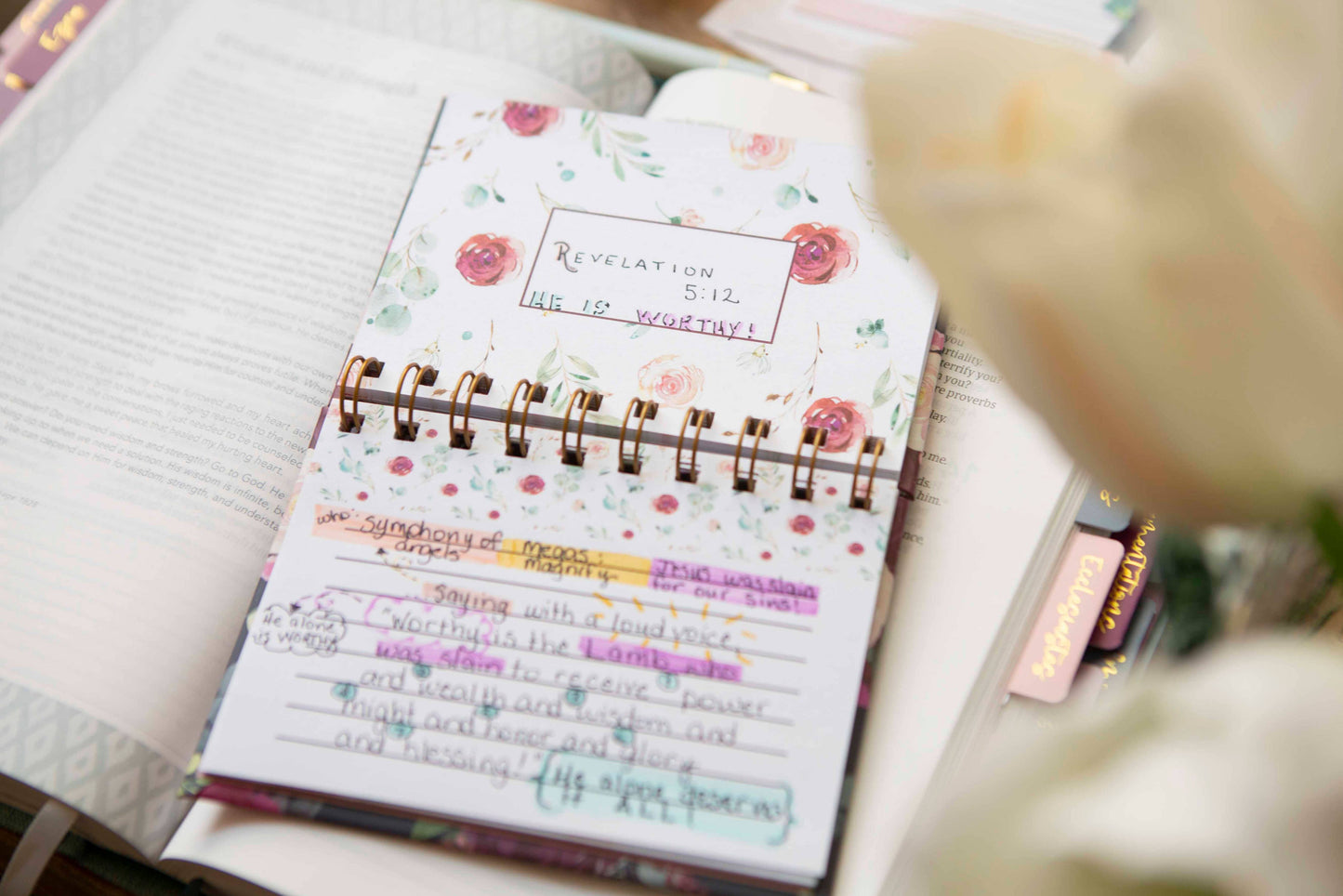 Scripture Memory Verse Journal / Bible Verse Memorization Journal / Bible Verse notecard Journal / Christian Gifts for women