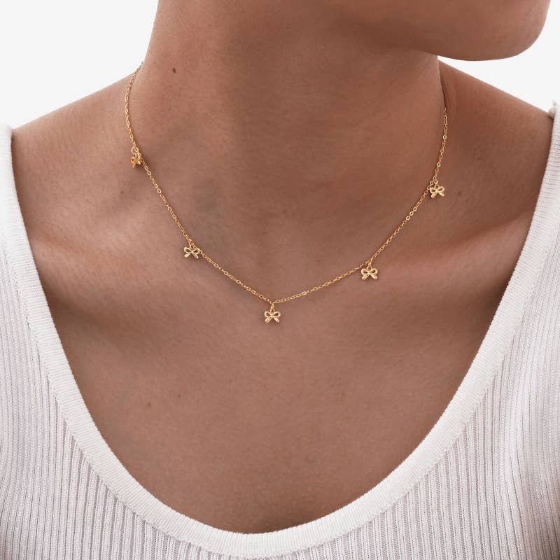 Abbie Bow Necklace
