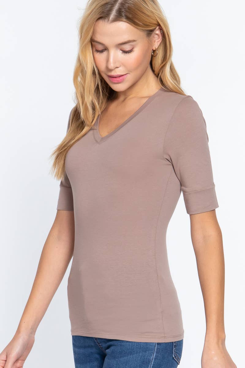 Trish V Neck Tee