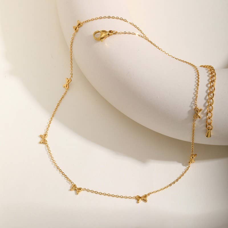 Abbie Bow Necklace