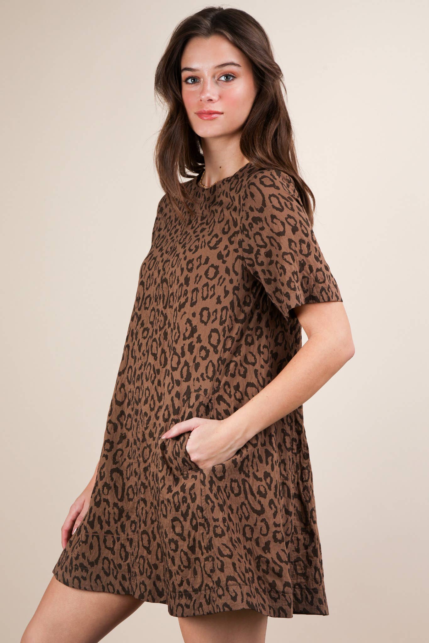 Laura Leopard Mini Dress