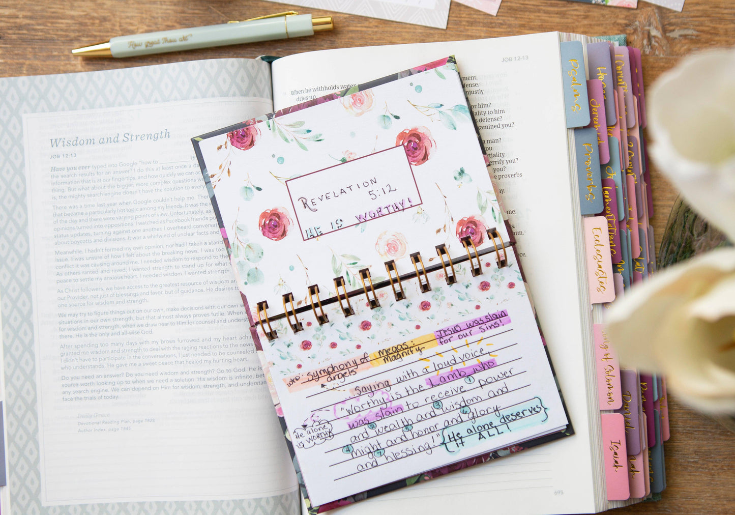 Scripture Memory Verse Journal / Bible Verse Memorization Journal / Bible Verse notecard Journal / Christian Gifts for women