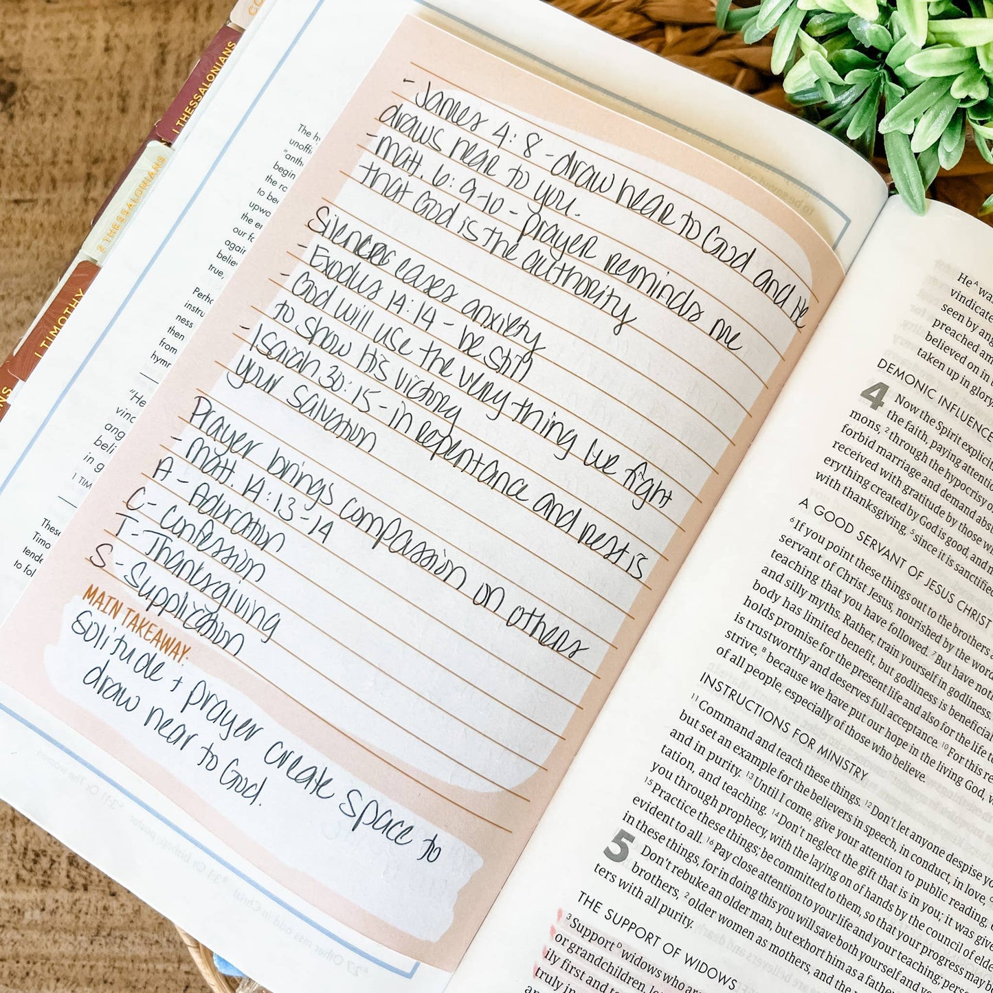 Beige - Sermon Notes Notepad