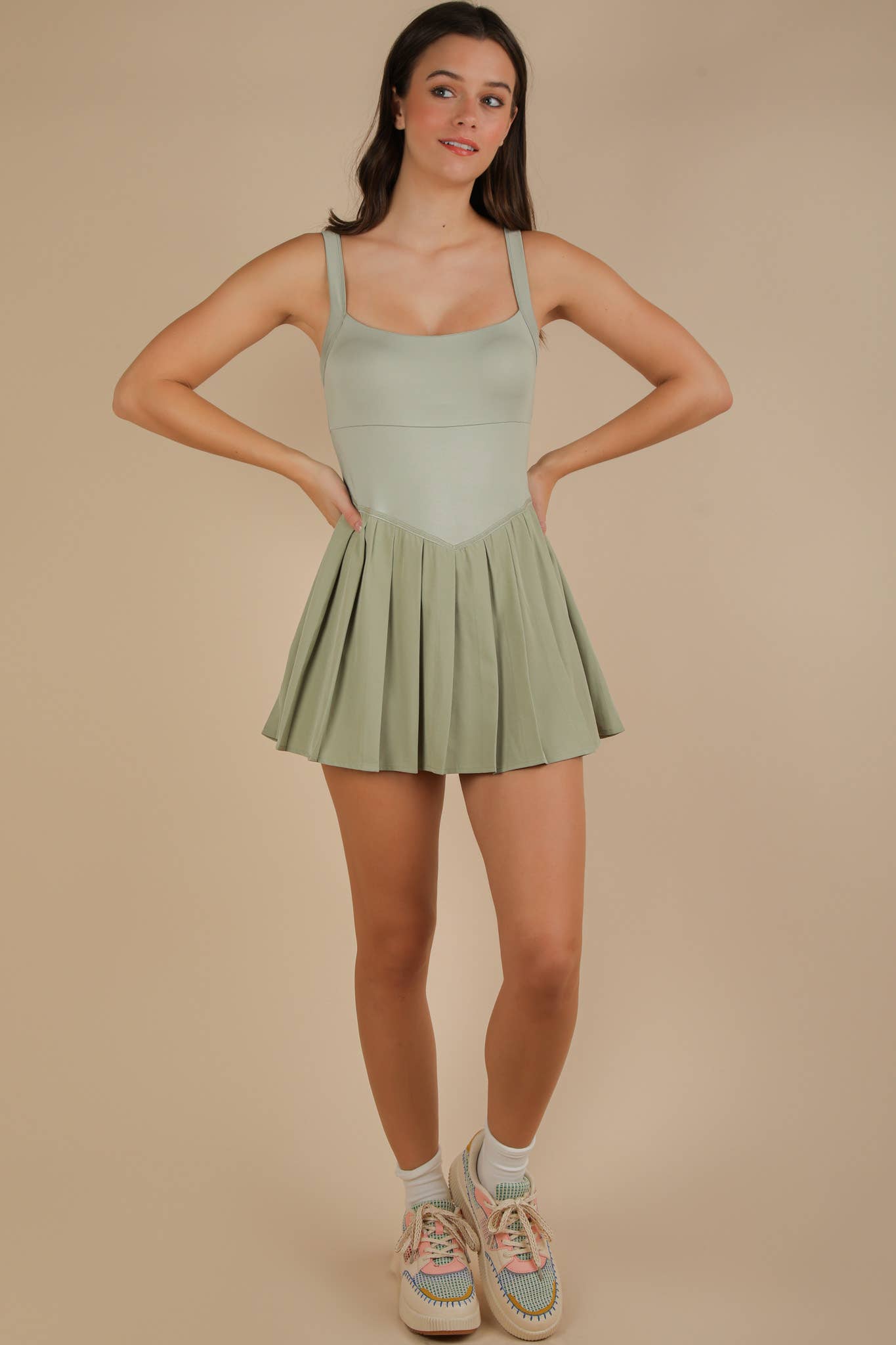 Nancy Pleated Workout Dress