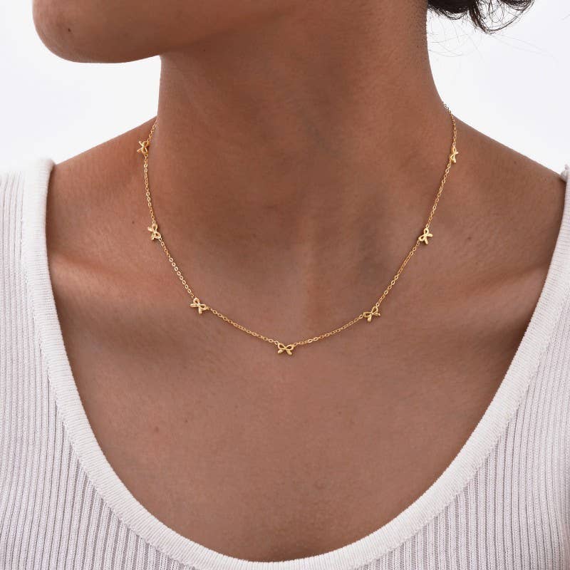 Abbie Bow Necklace