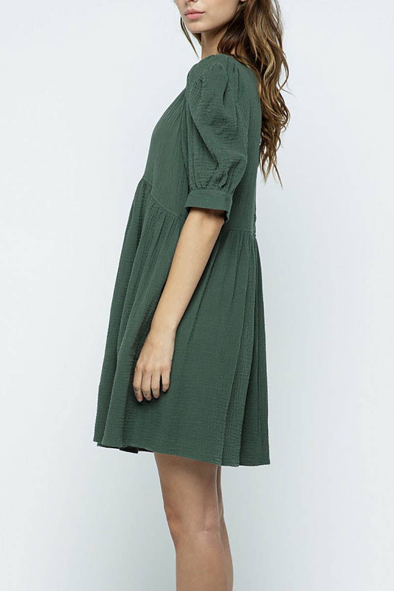 Jess Puff Sleeve Mini Dress