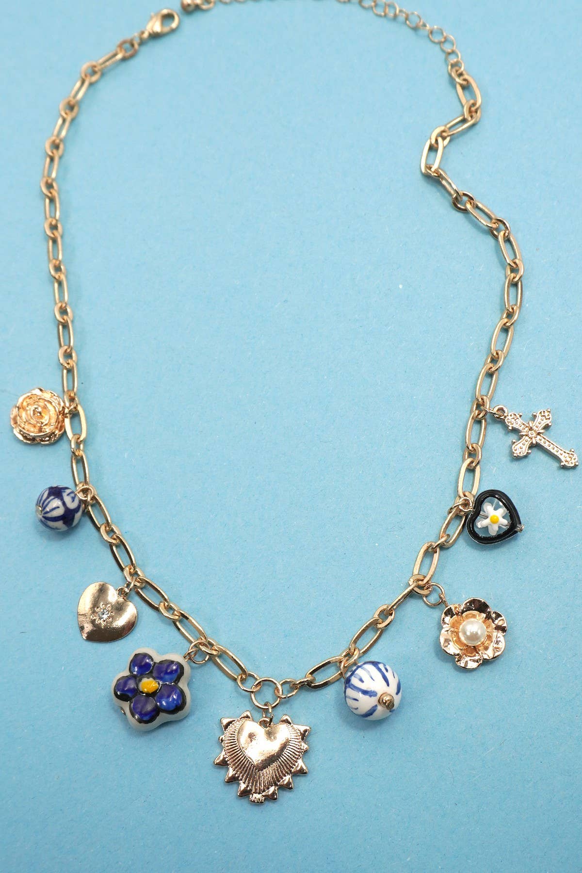 Chandi Porcelain Charm Necklace