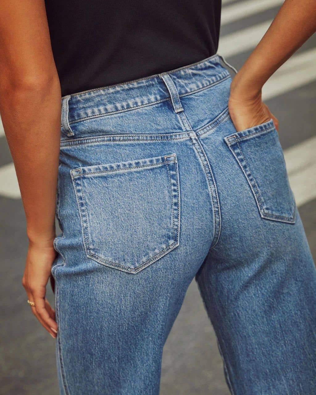Janelle Straight Leg Denim Pant