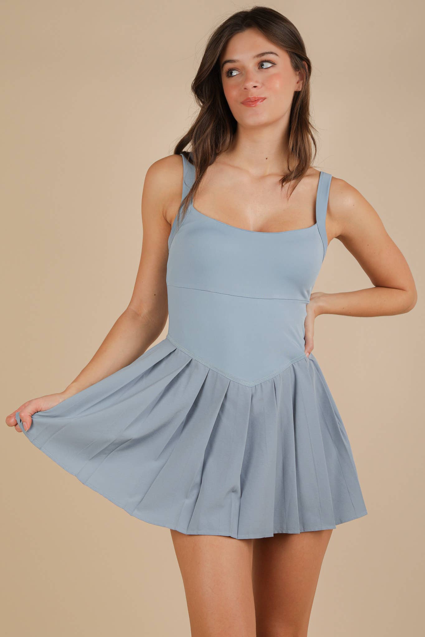 Nancy Pleated Workout Dress