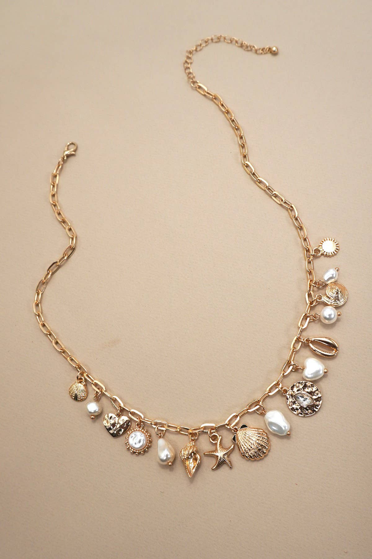 Ariel Seashell Charm Necklace