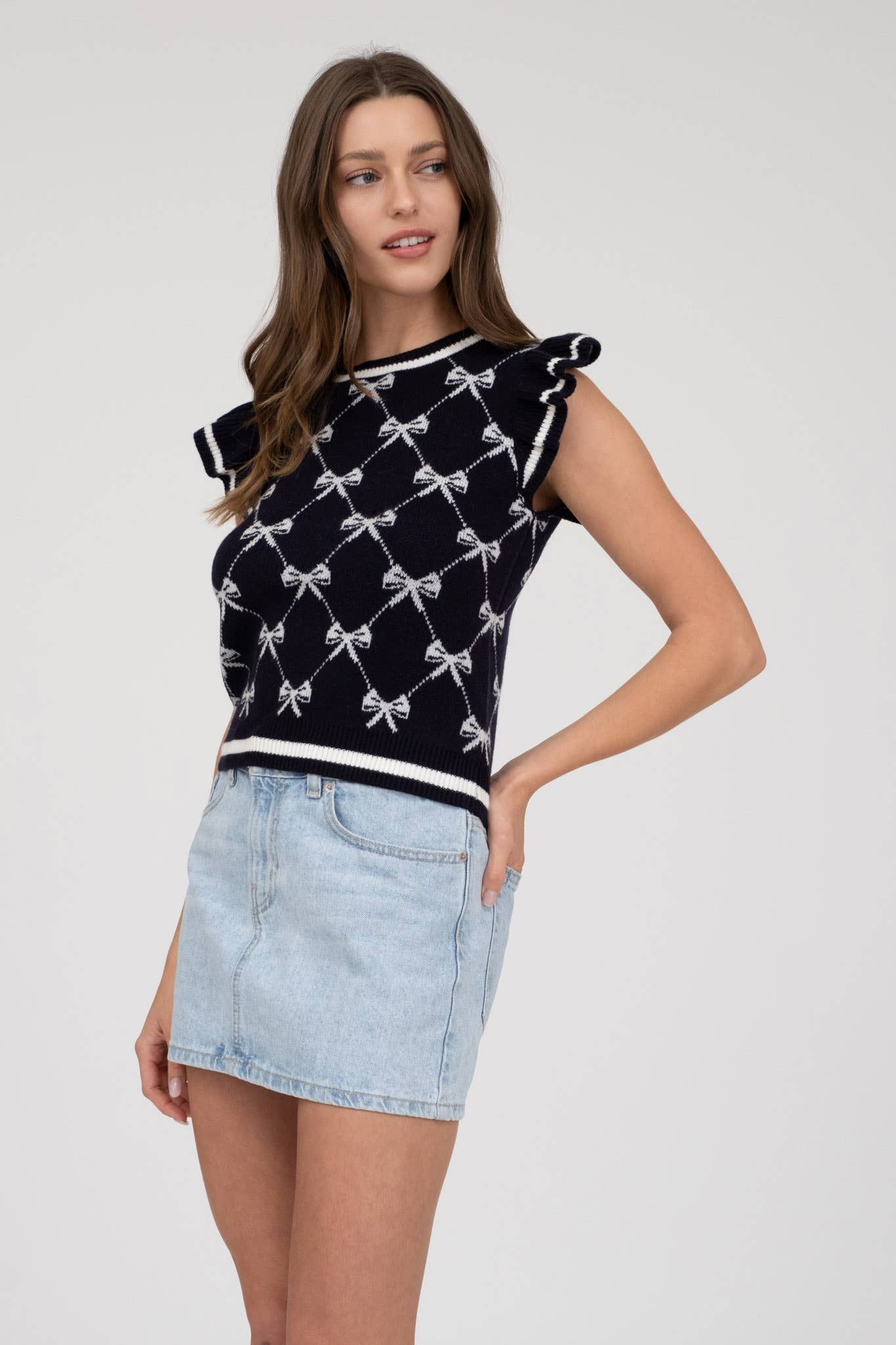 Bella Bow Sweater Top