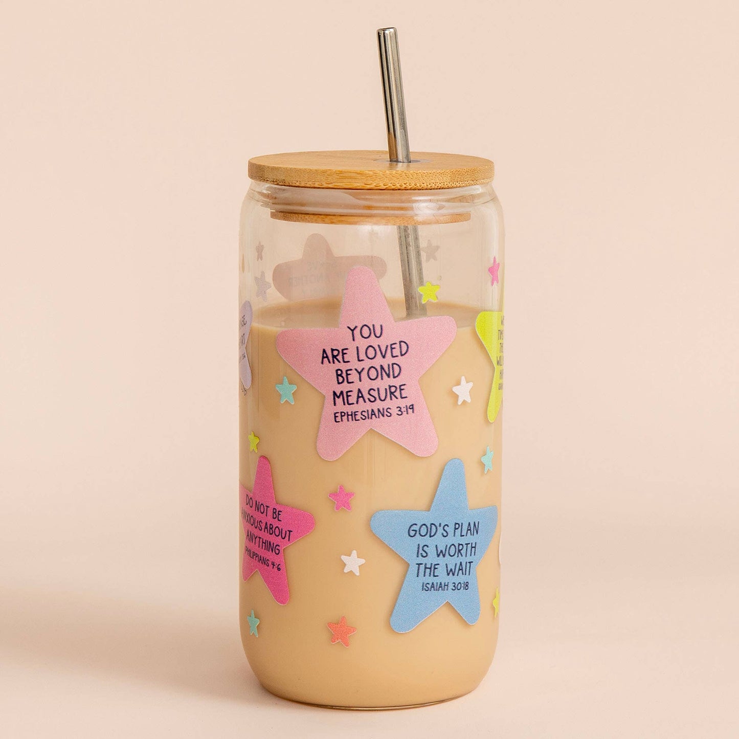 Bible Verse Glass Cup