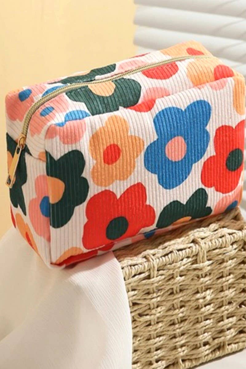 Flower Cosmetic Bag