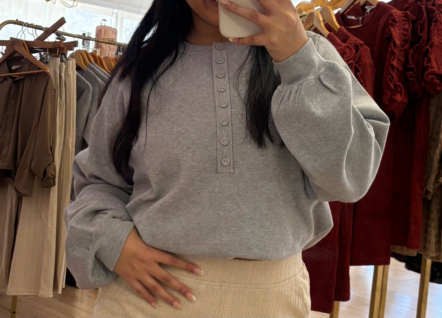 Andy Button Sweater
