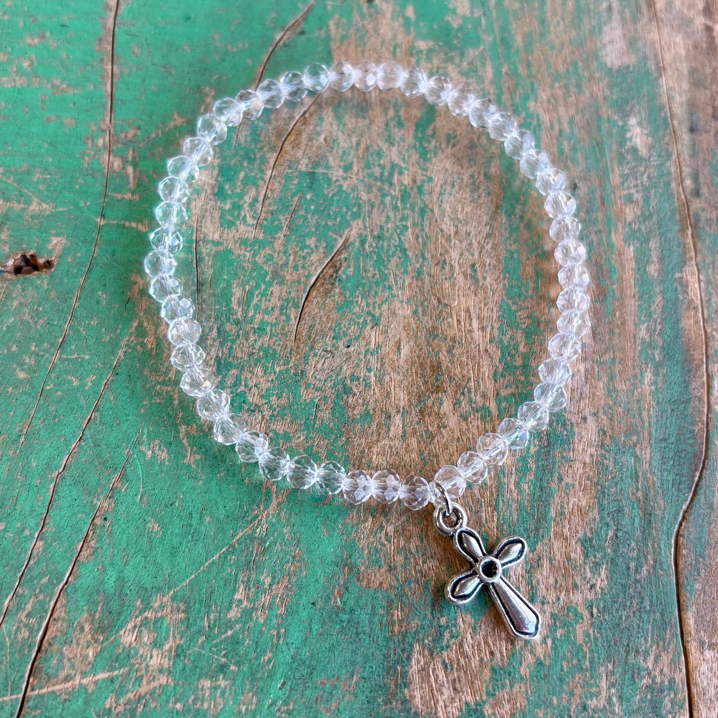 Chloe Crystal Cross Bracelet