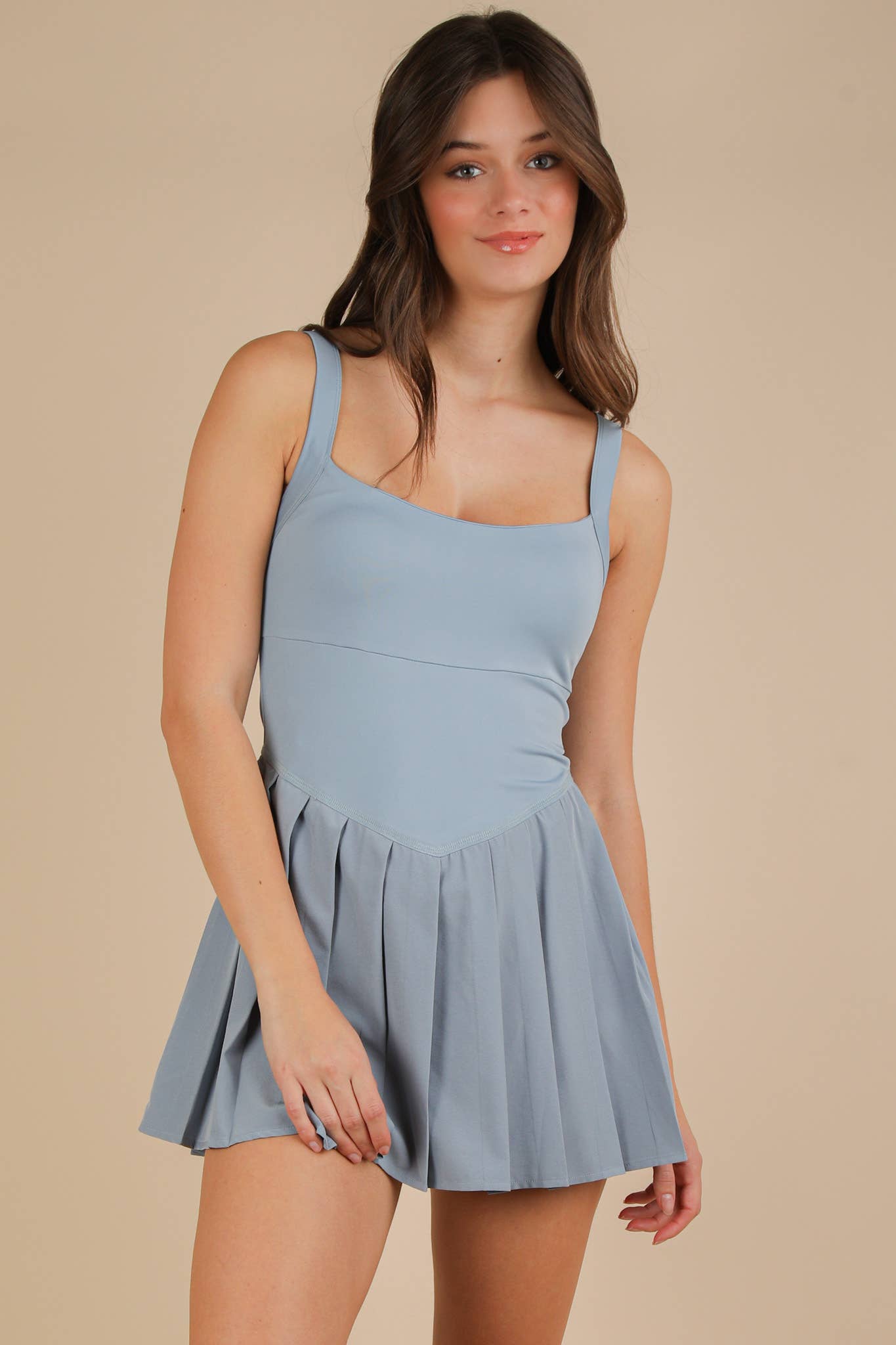 Nancy Pleated Workout Dress