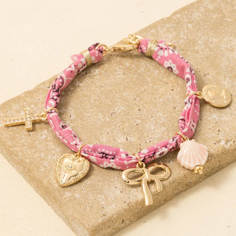 Millie Bandana Charm Bracelet