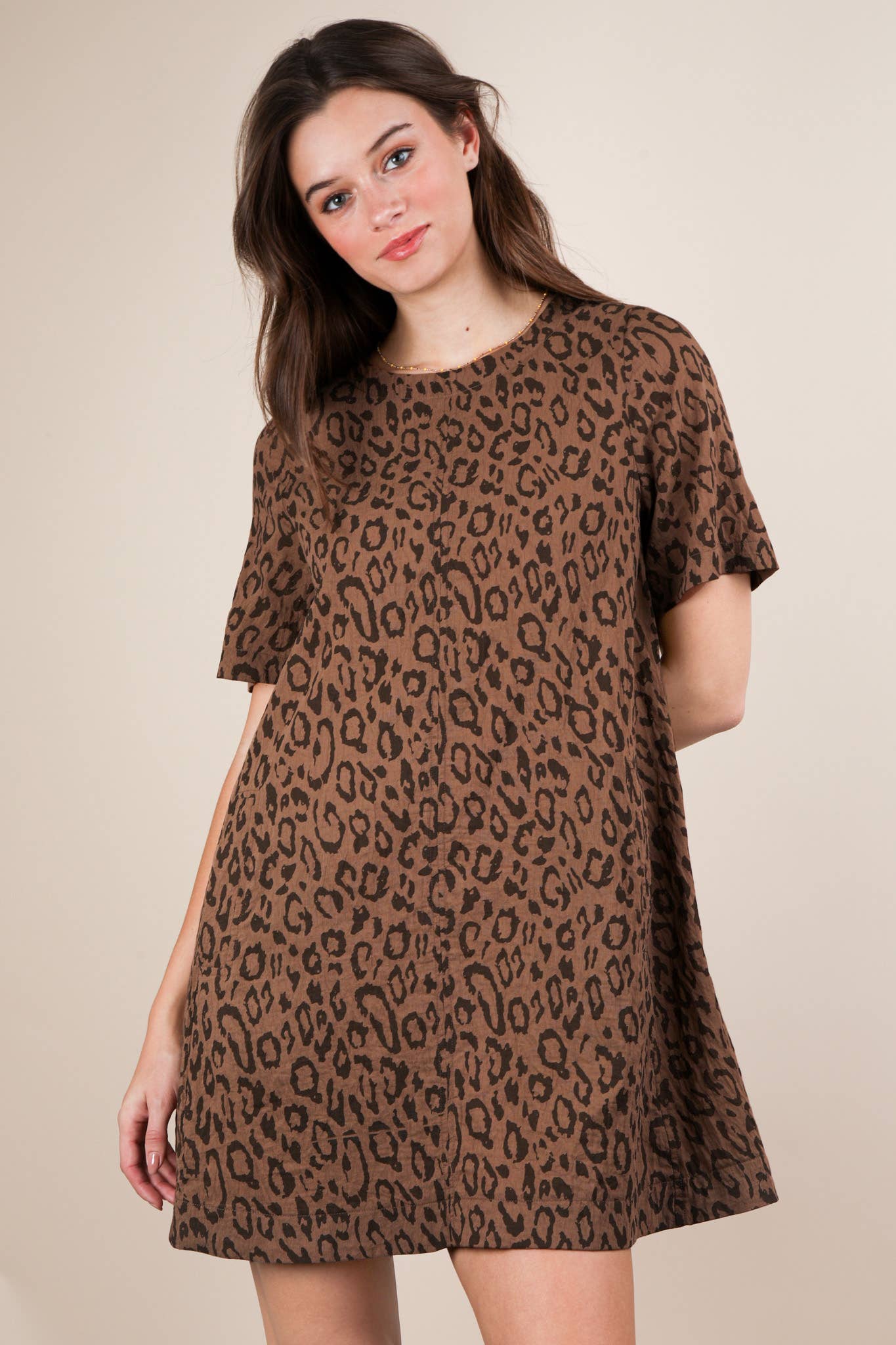 Laura Leopard Mini Dress