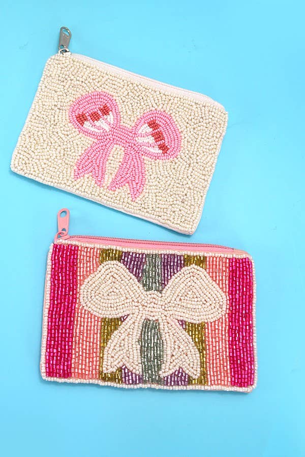 Ari Bow Beaded Pouch