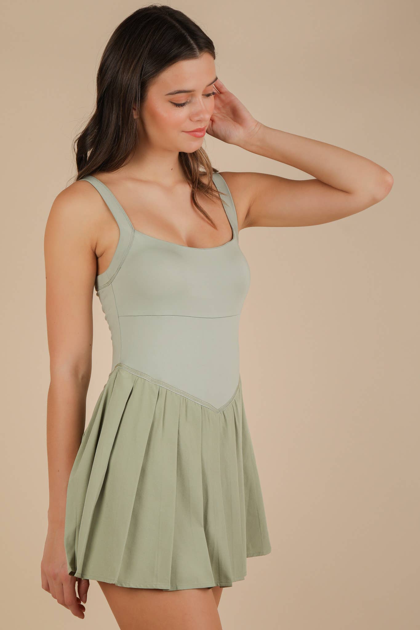 Nancy Pleated Workout Dress