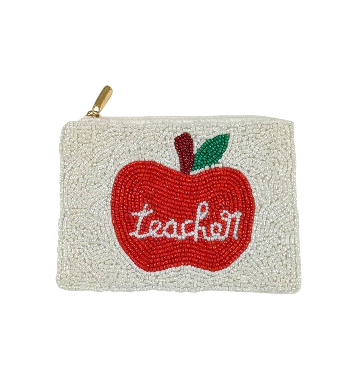 Teacher Beaded Coin Purse