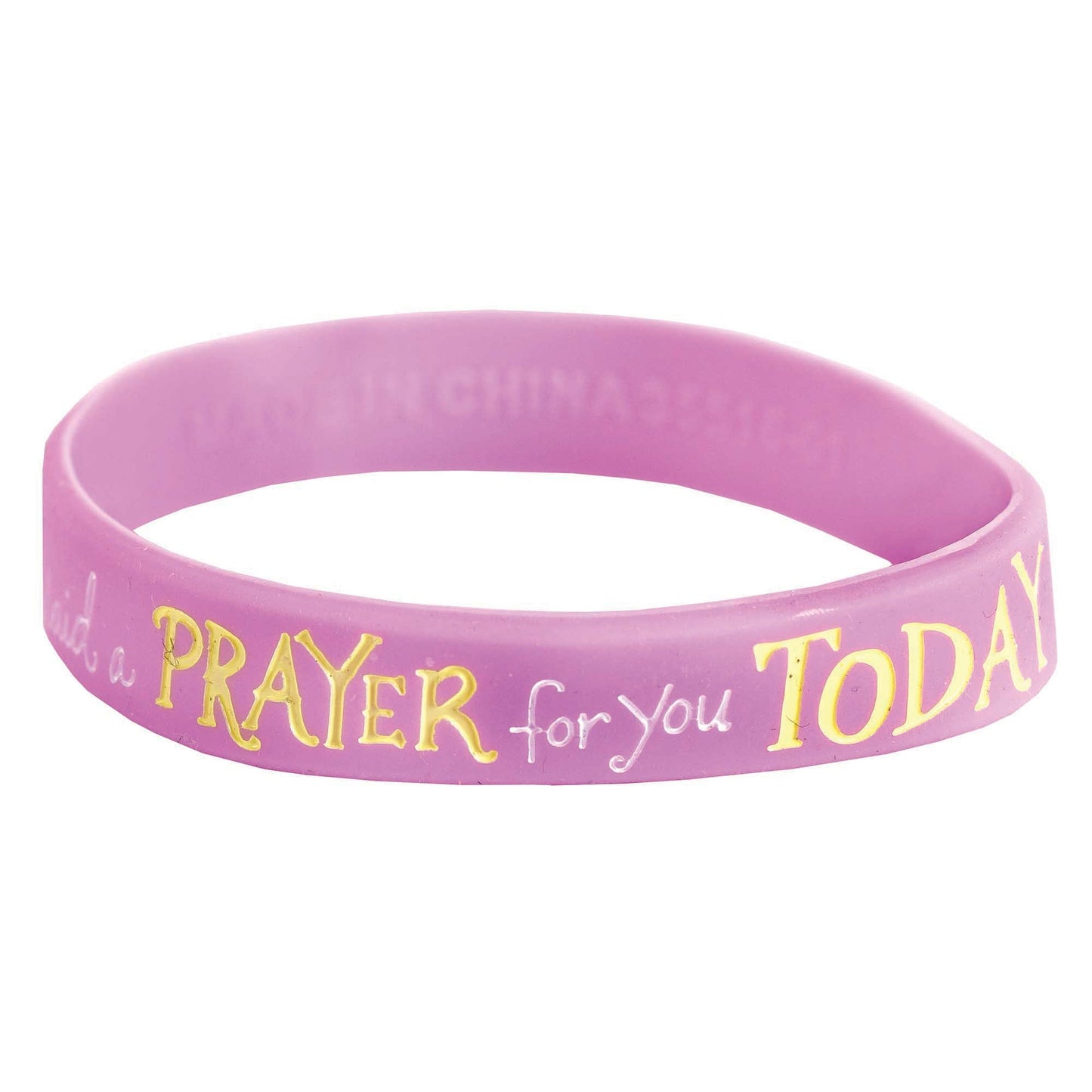 Yellow/Pink I Said A Prayer - Silicone Bracelets