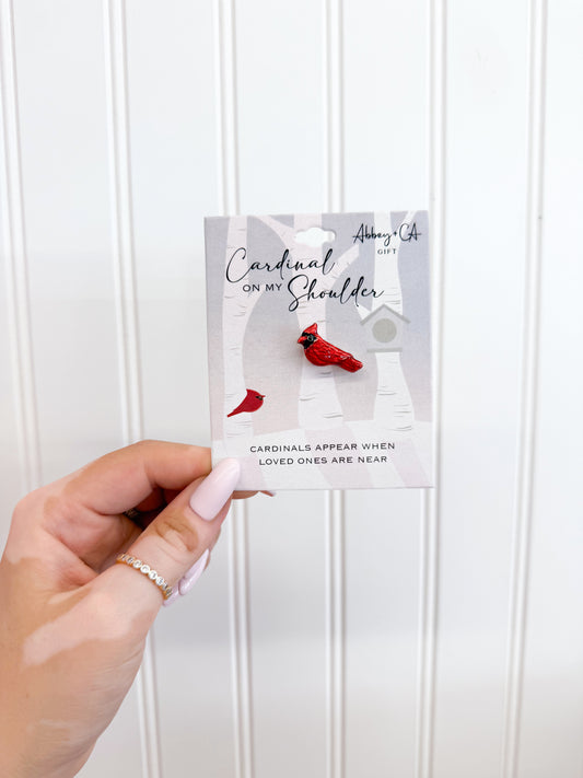 Cardinal On My Shoulder