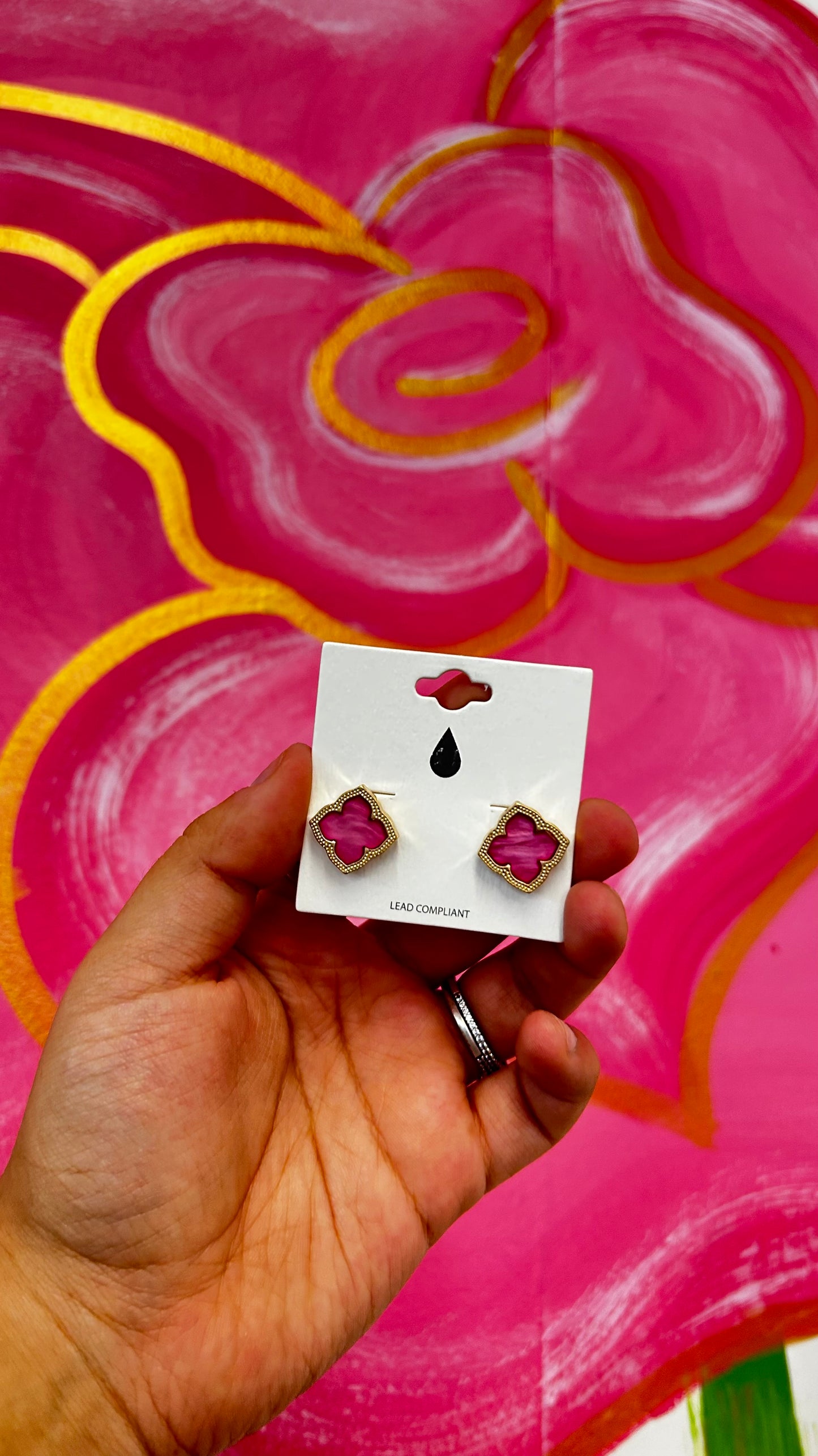 Nara Pendant Stud Earrings