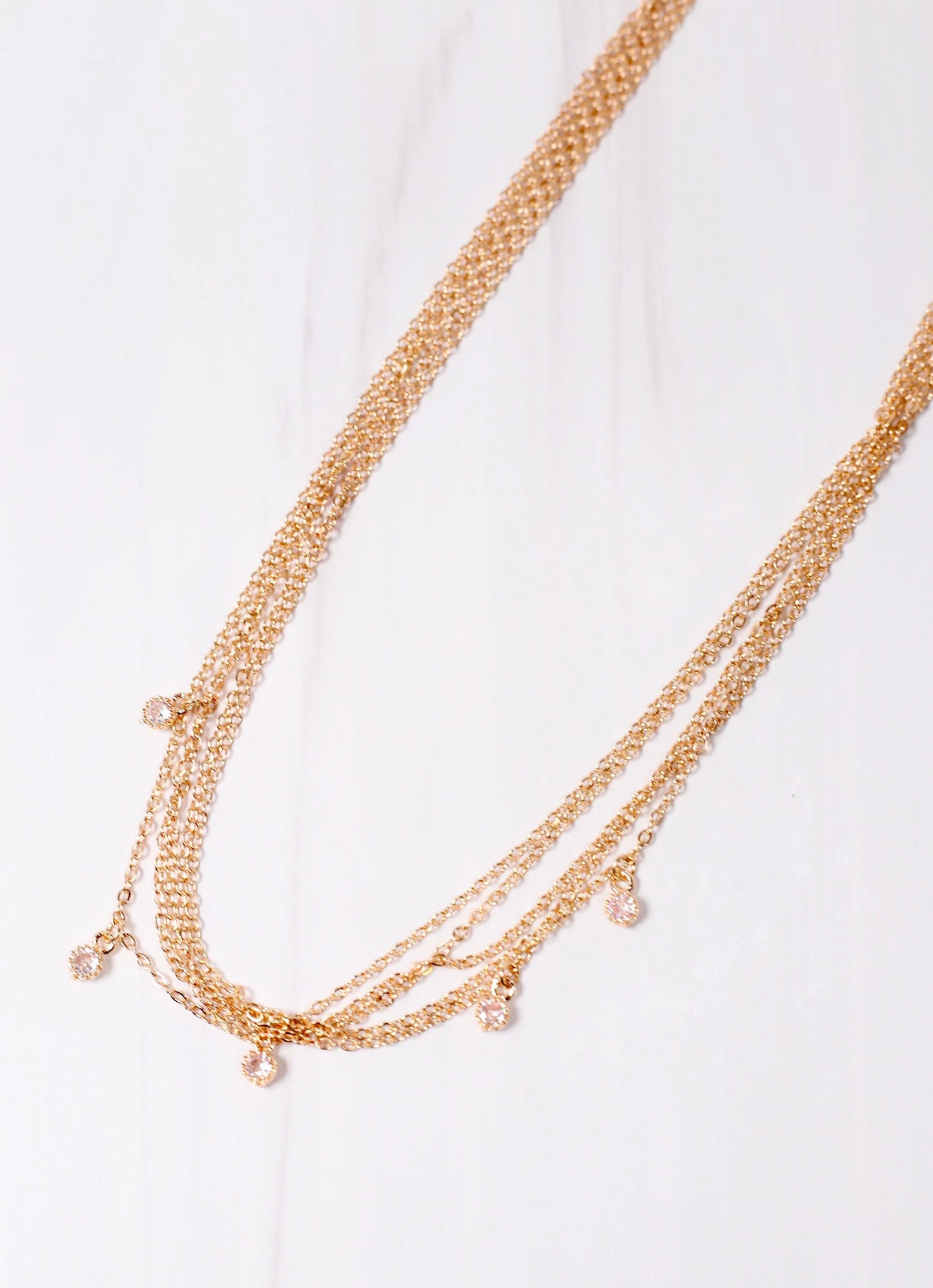 Rowley Layered CZ Necklace