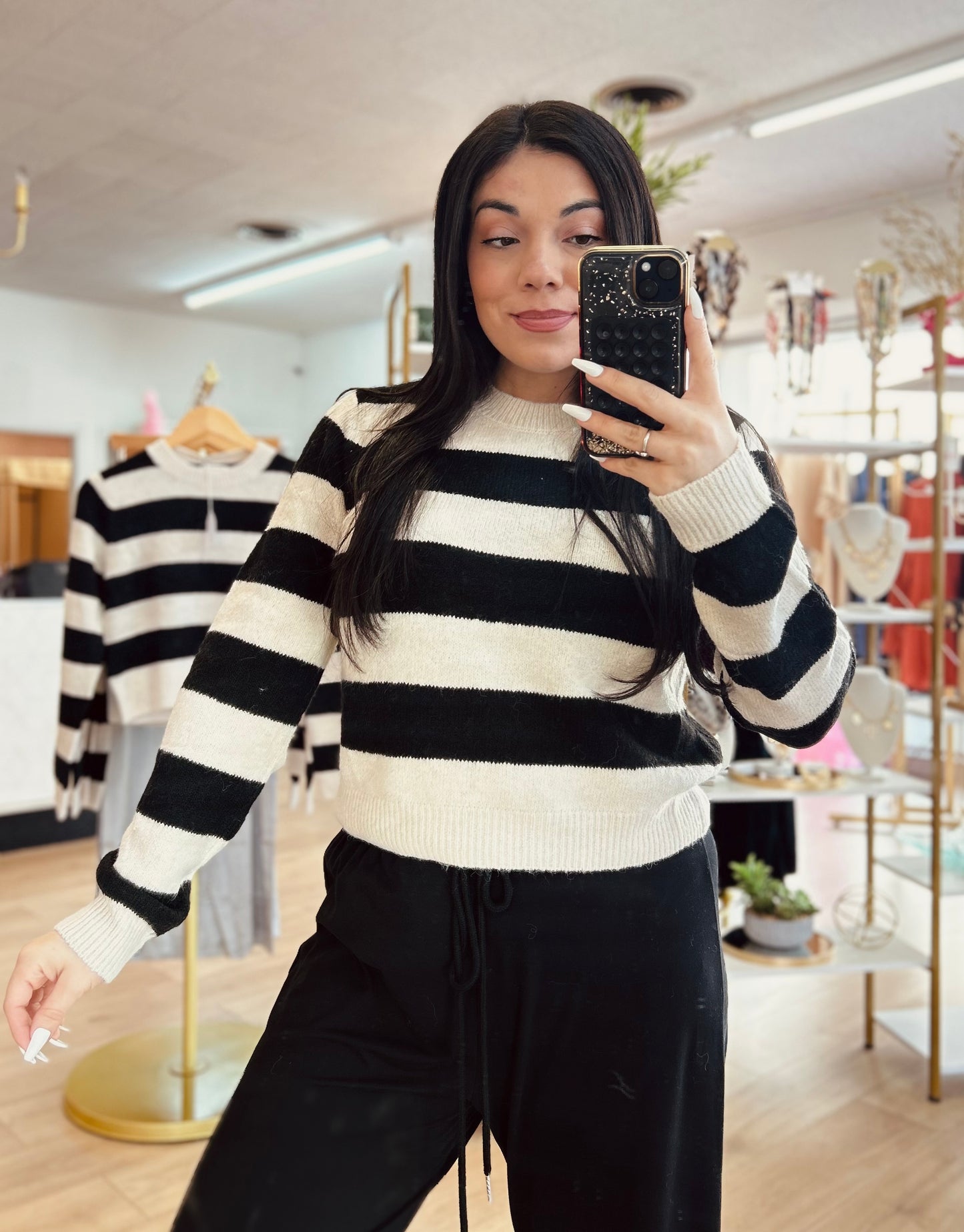 Faith Stripe Sweater