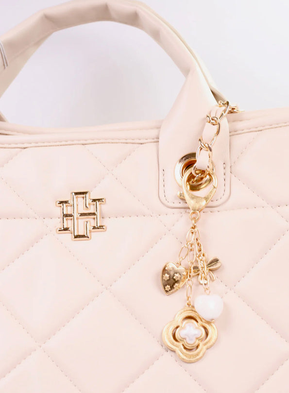 Caroline Hill Corina Clover Heart Bag Charm