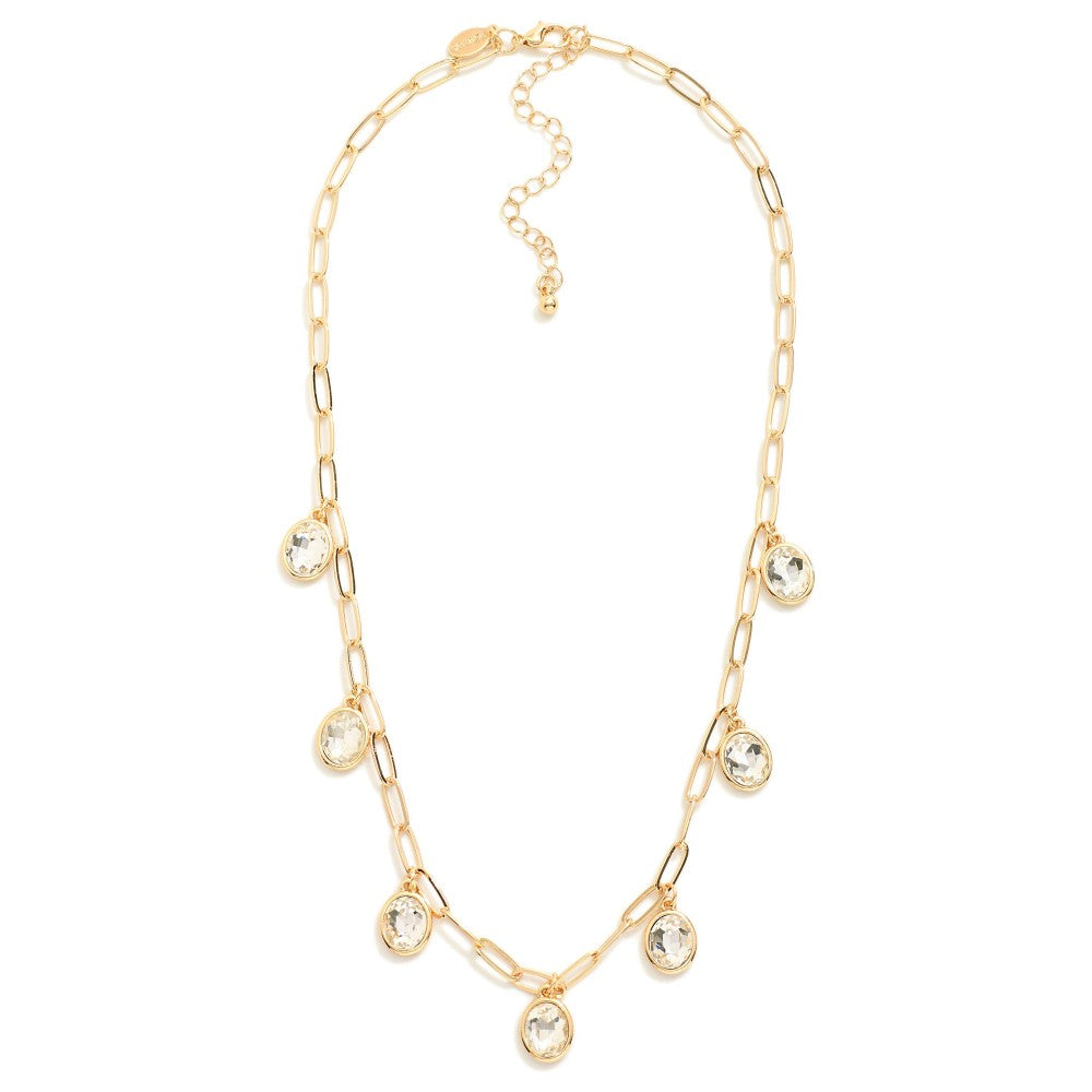 Alyse Crystal Charm Necklace