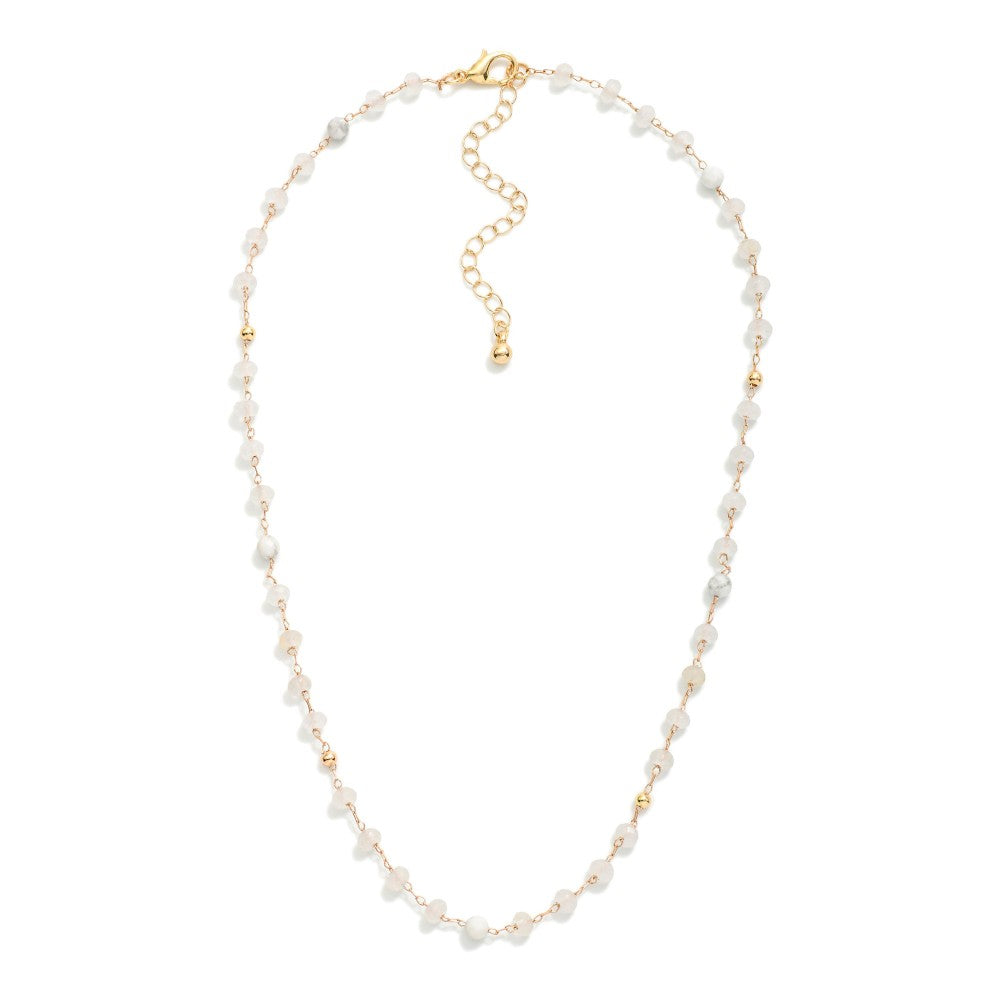 Marble Gem Necklace