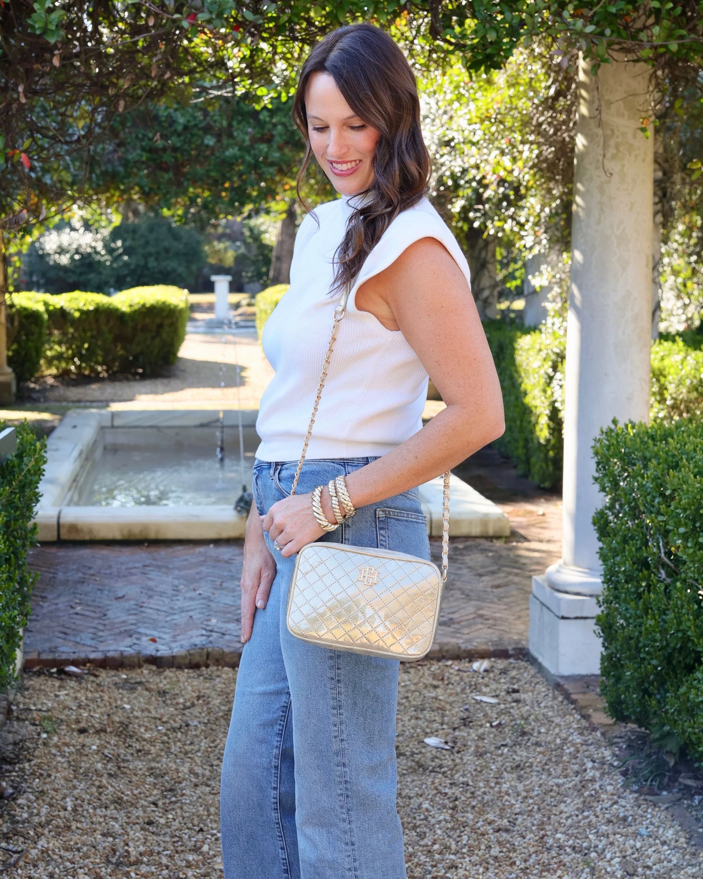 Caroline Hill Bryce Crossbody Champagne Pop