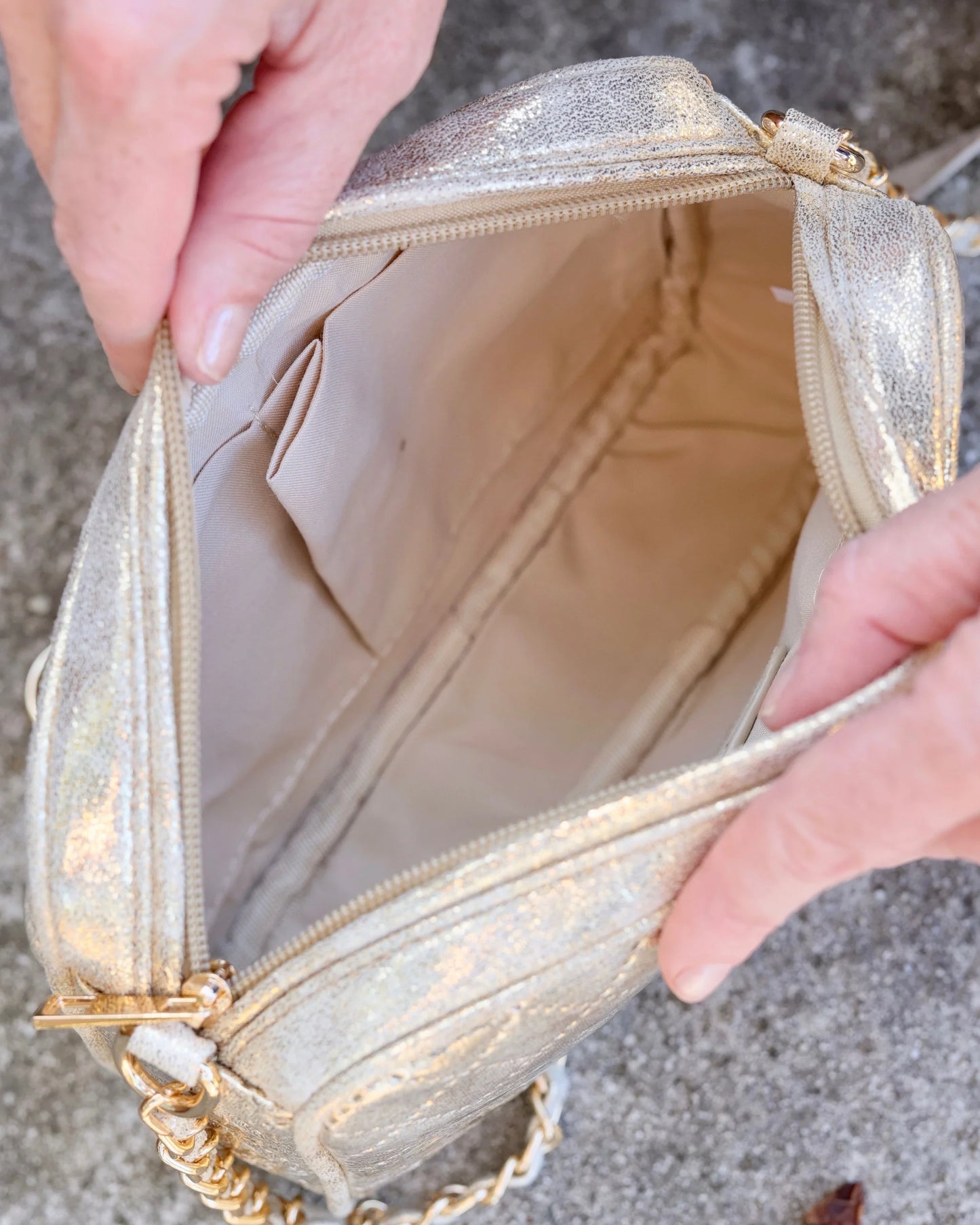 Caroline Hill Bryce Crossbody Champagne Pop
