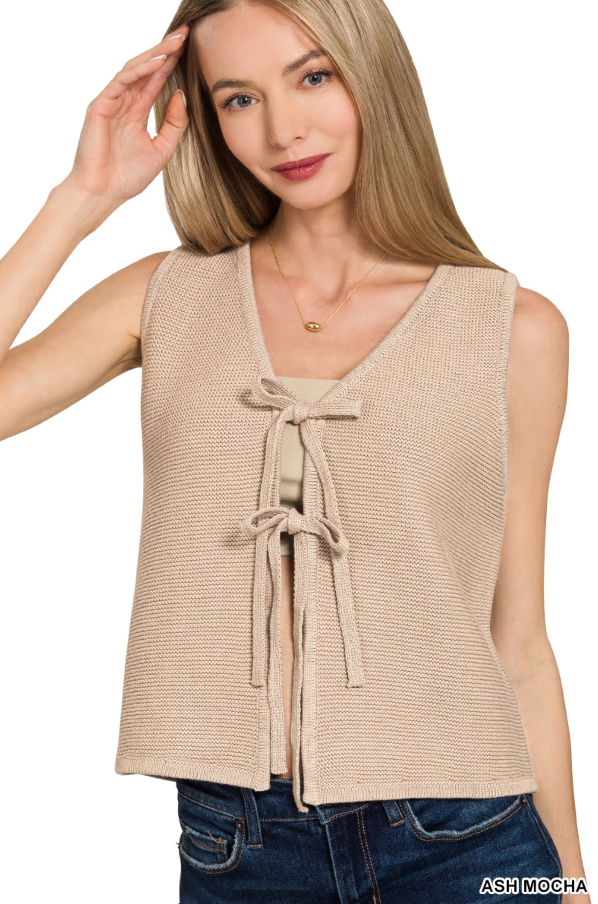 Paityn Tie Sweater Vest