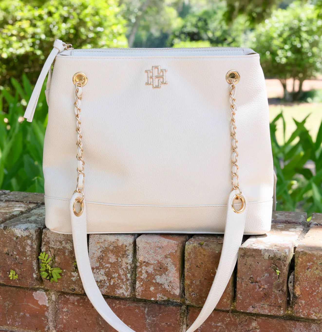 Caroline Hill Teegan Tote Cream
