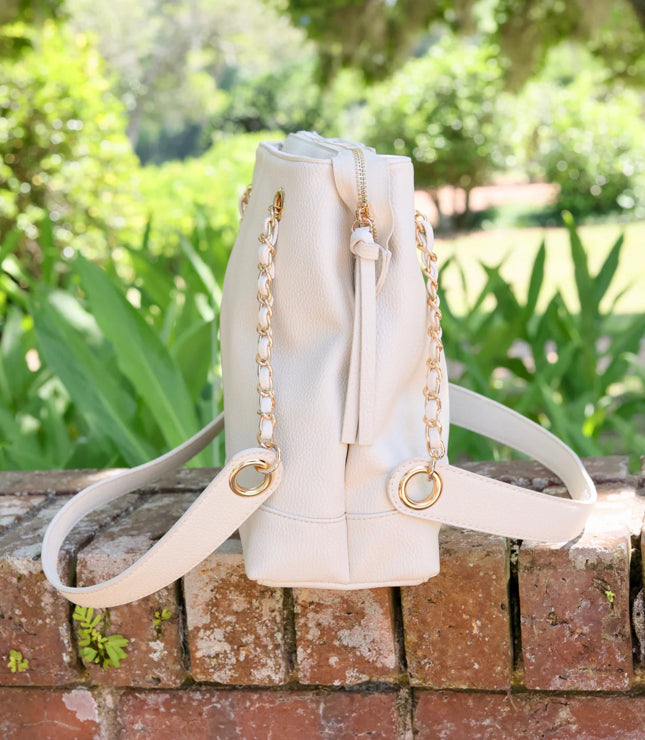 Caroline Hill Teegan Tote Cream