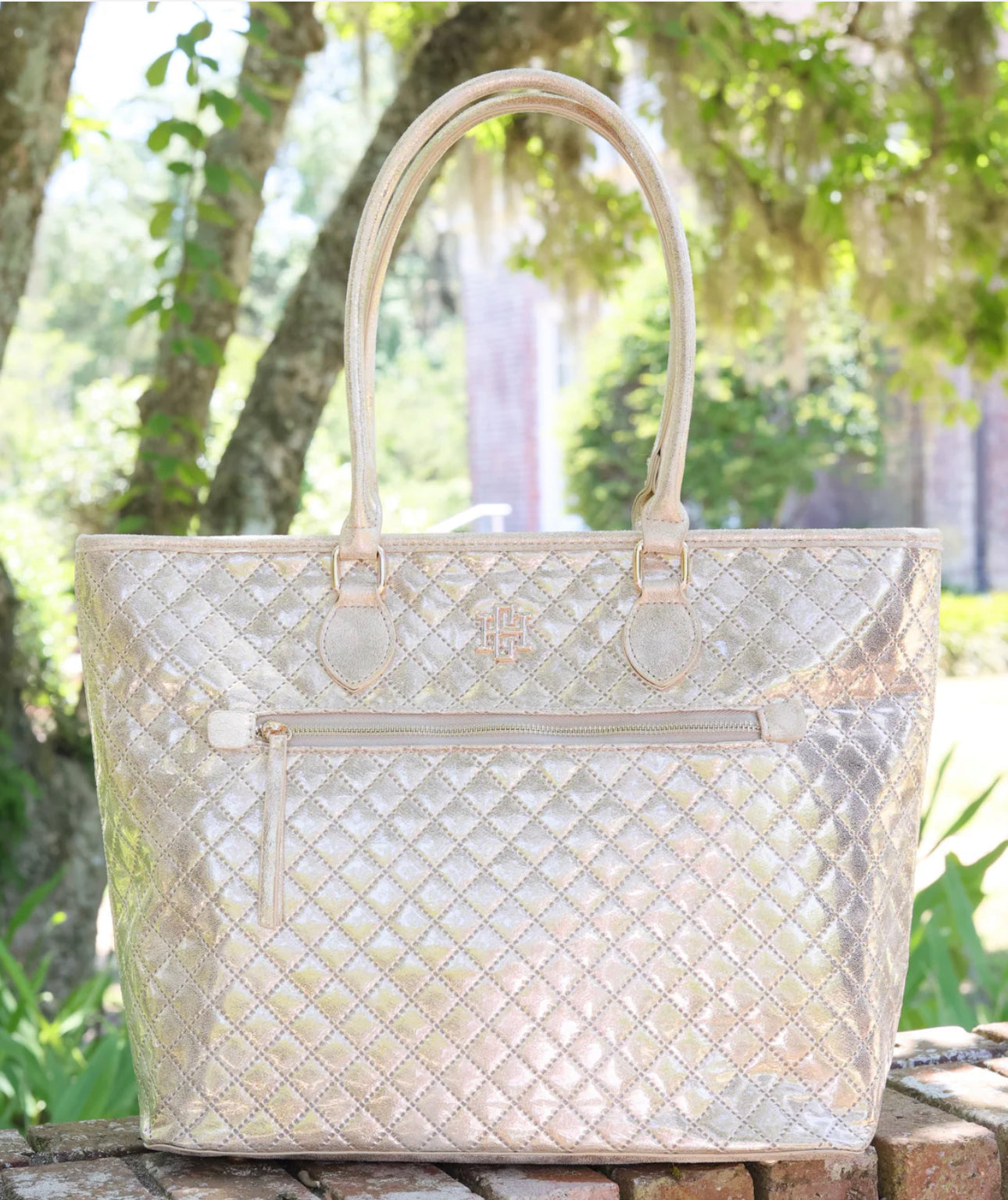 Caroline Hill Jayden Tote Champagne Pop