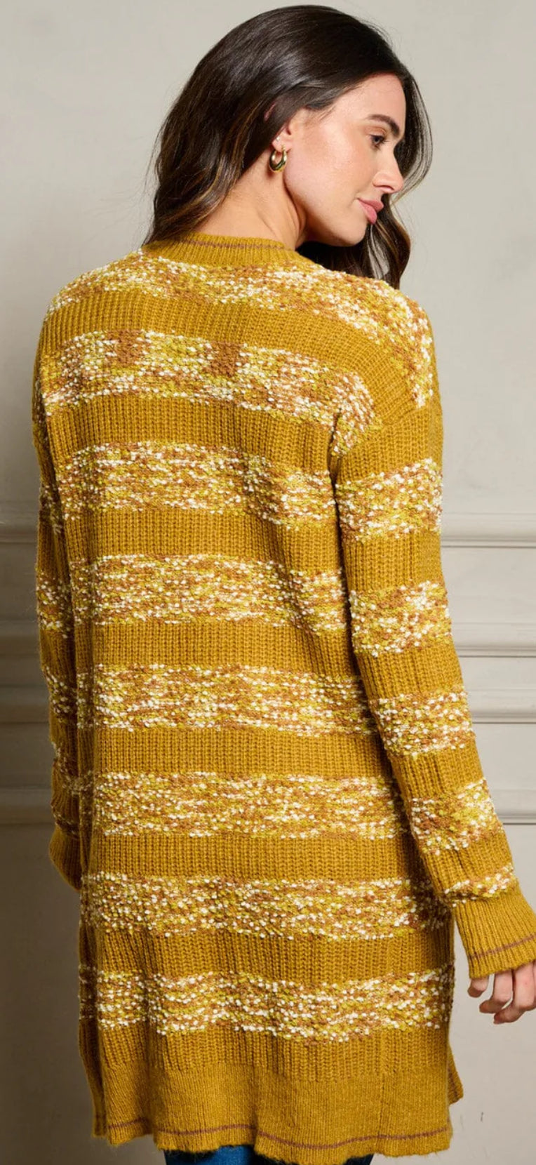 April Striped Cardigan