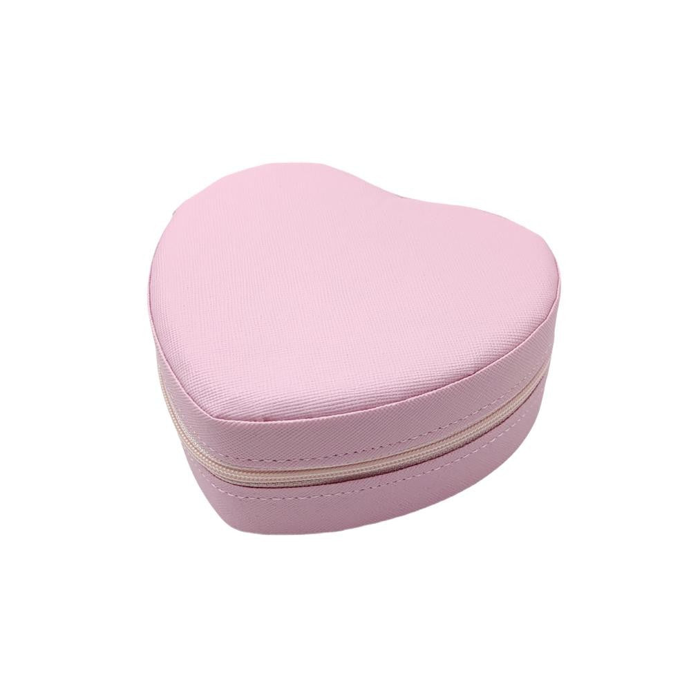 Vegan Leather Heart Jewelry Box