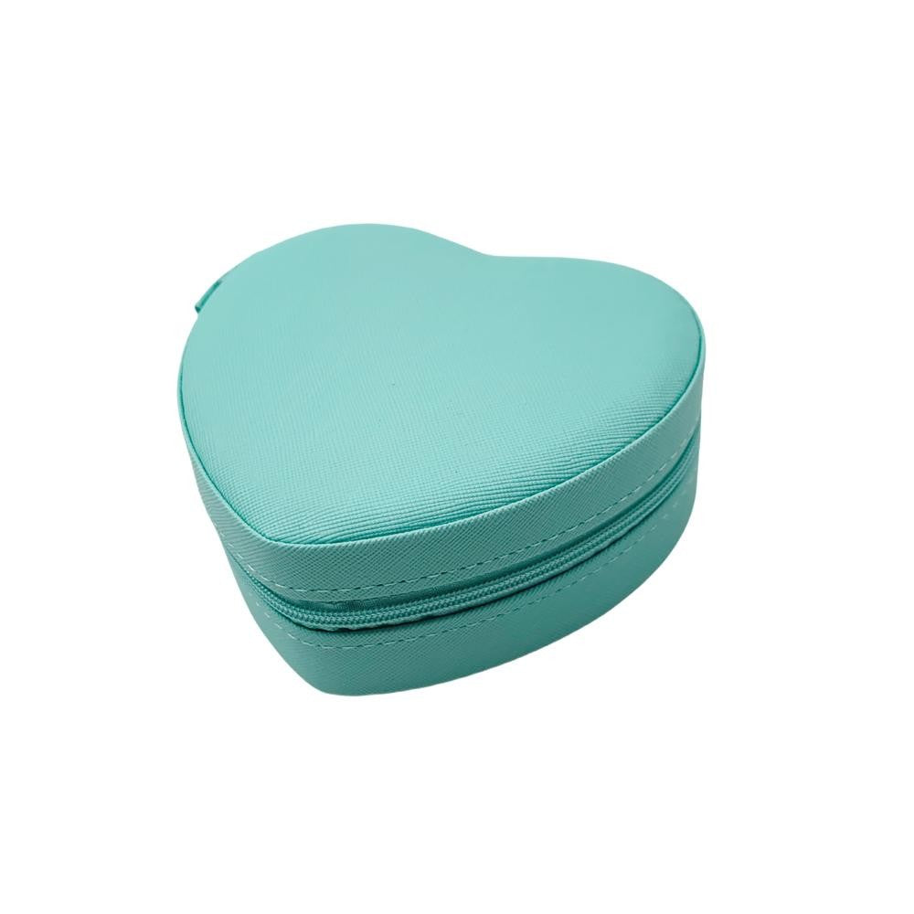 Vegan Leather Heart Jewelry Box