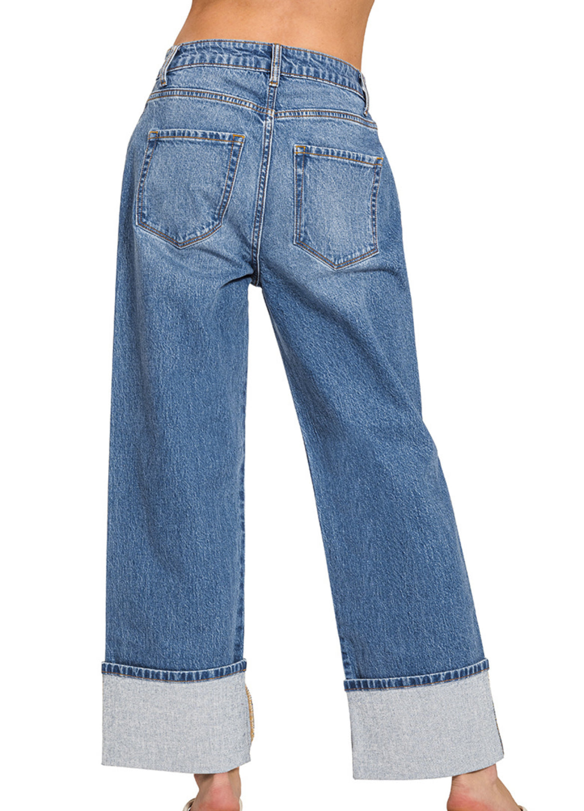 Reagan High Rise Cuffed Jean