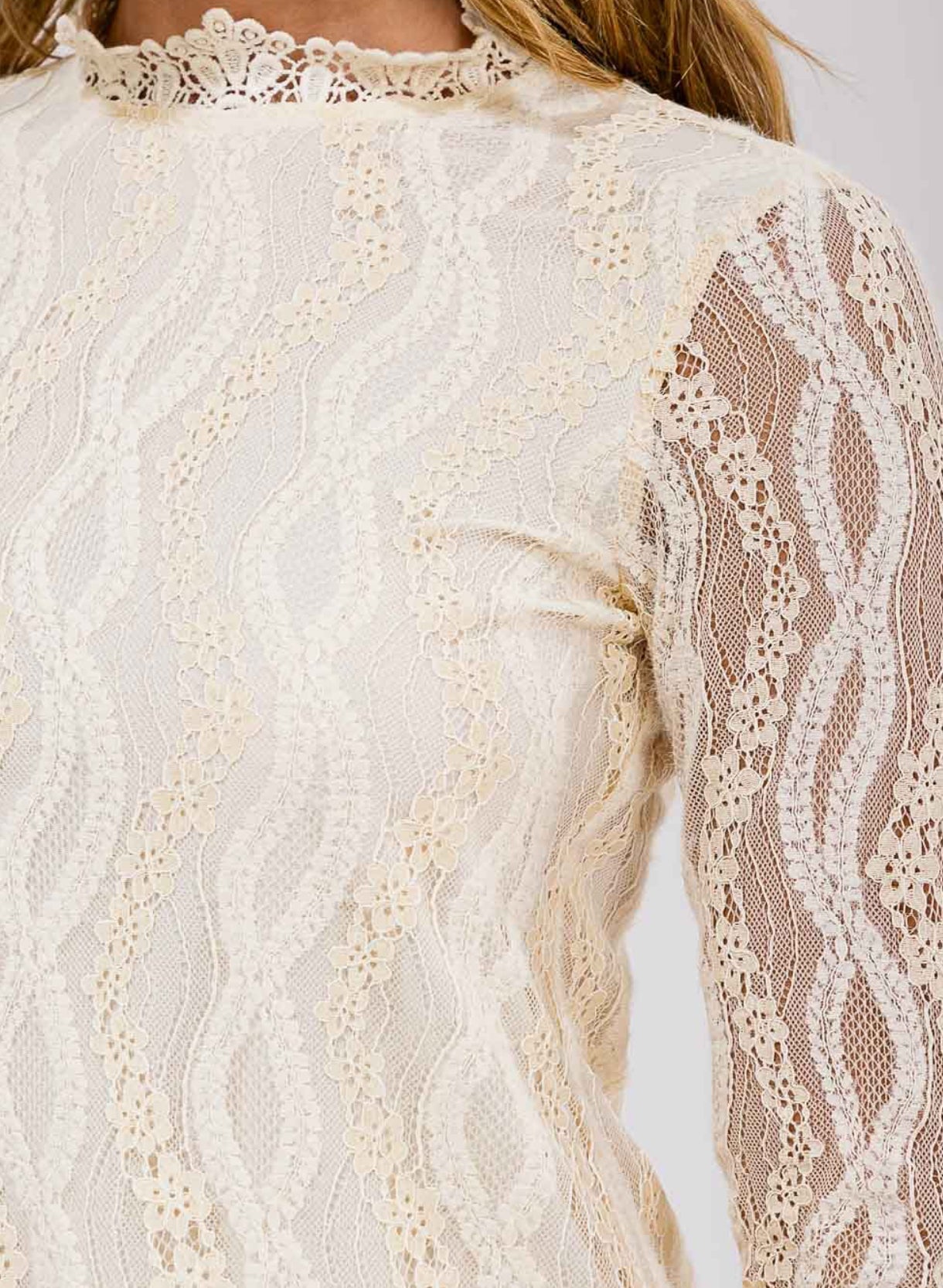 Courtney Lace Long Sleeve Top
